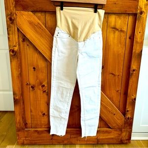 Liverpool Maternity The Ankle Skinny White Jeans 0 25